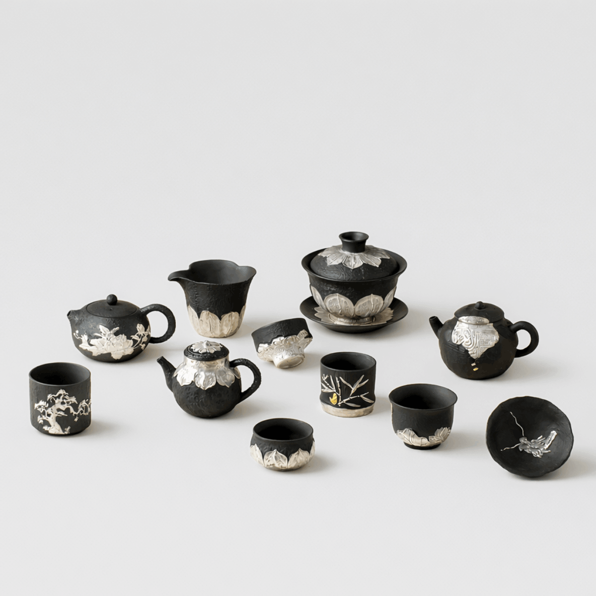 Obsidian Silver Zisha Collection