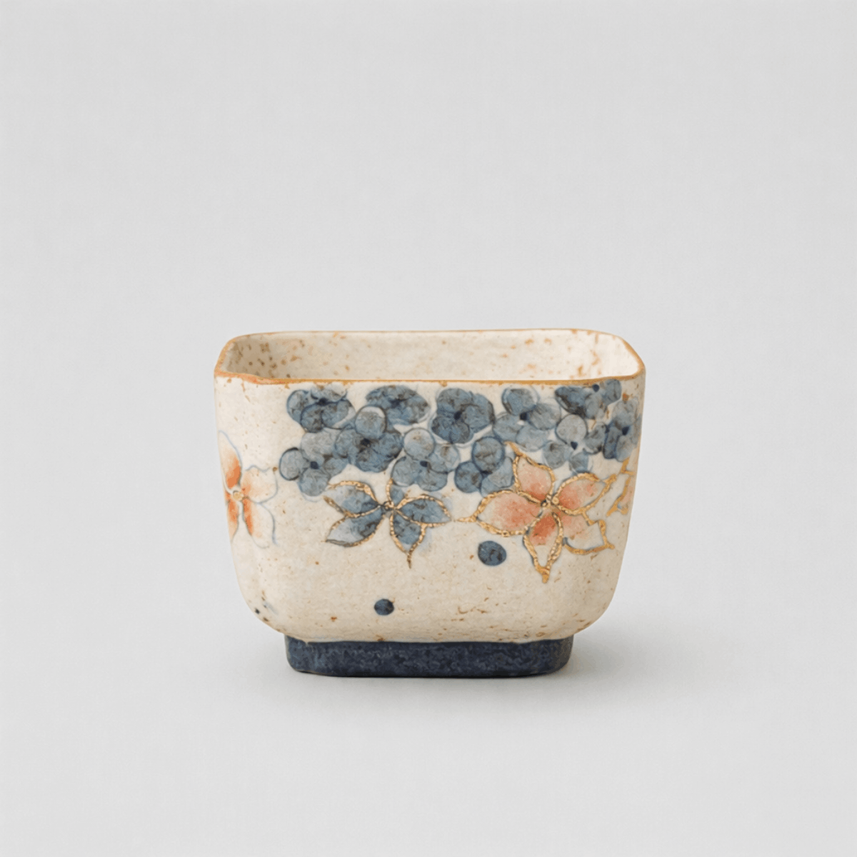 Golden Hydrangea — Square Teacup