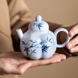 Ink Bamboo – Gourd Teapot