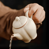 IvoryJade-Lotus Teapot