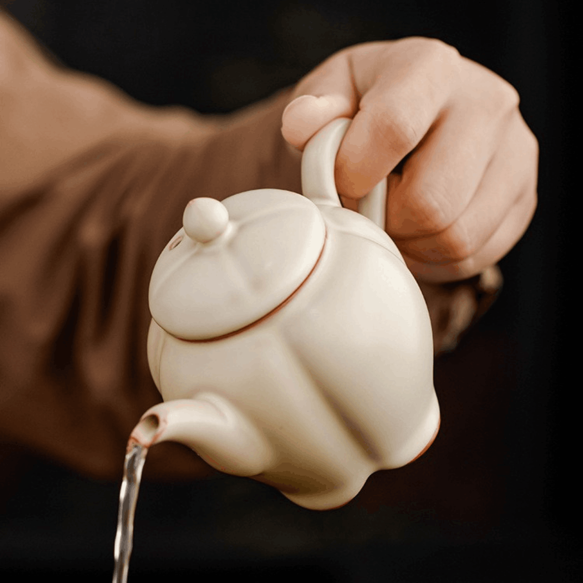 IvoryJade-Lotus Teapot