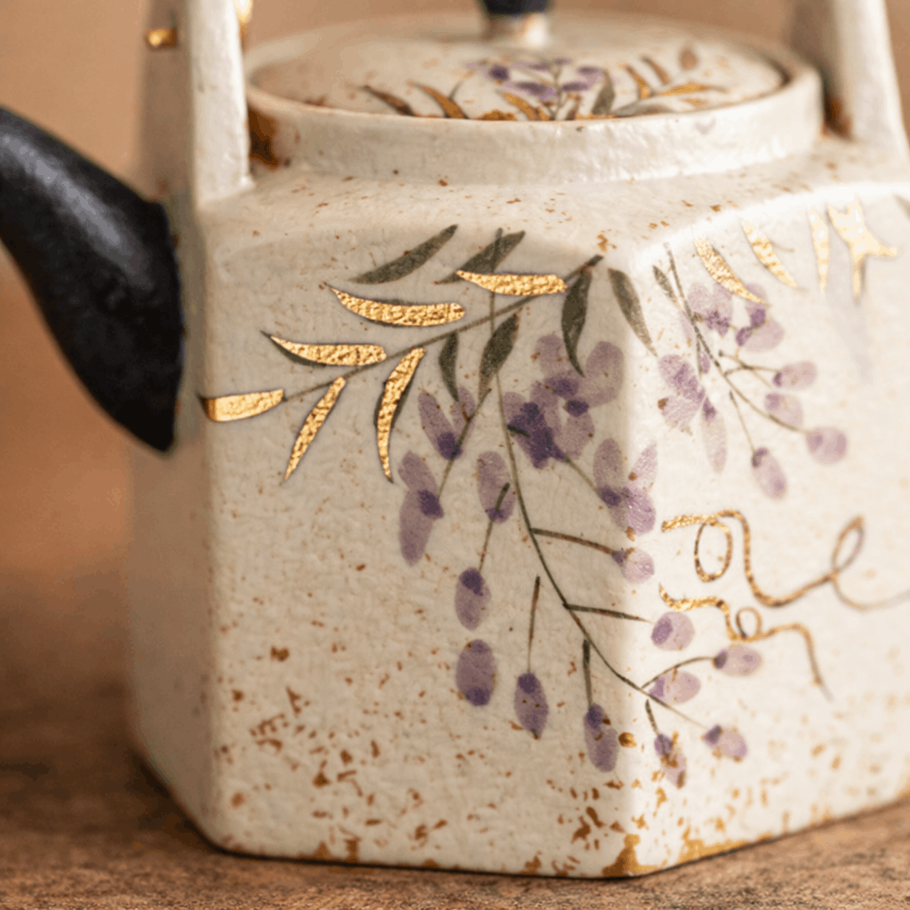 Wisteria Whisper – Hexa Handle Teapot
