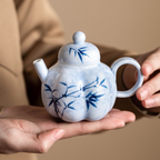 Ink Bamboo – Gourd Teapot