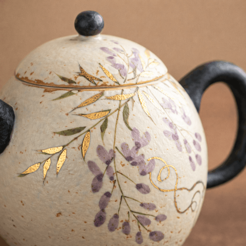Wisteria Whisper – Dragon Egg Teapot