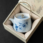 Ink Bamboo – Brass Handle Teapot