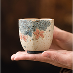 Golden Hydrangea – Hexagonal Ceramic Tea Cup