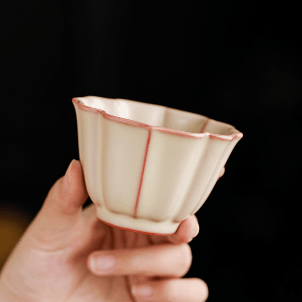 IvoryJade-Lotus Tea Cup