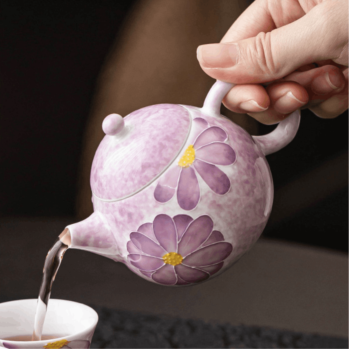 Amethyst Daisy – Scholar Teapot