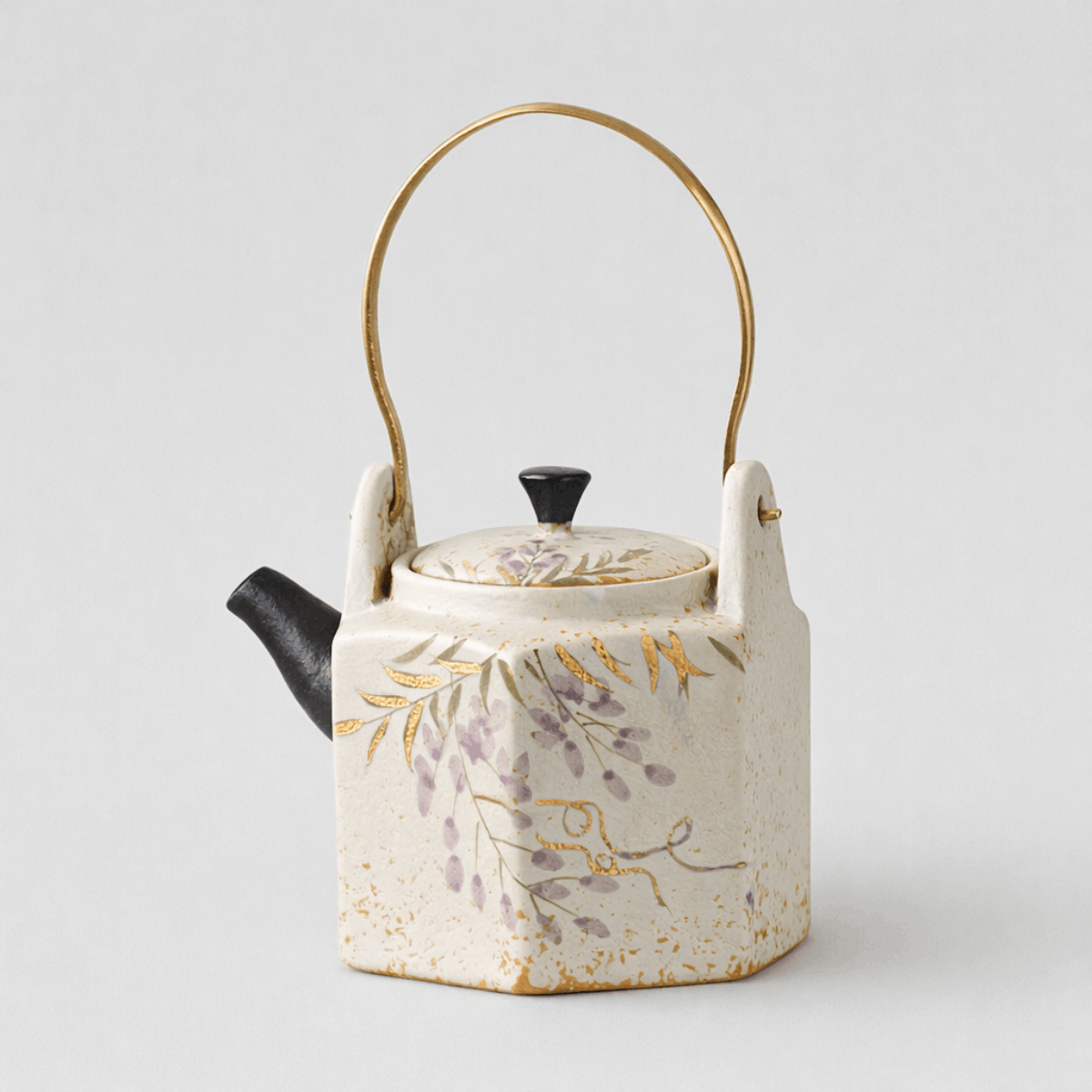 Wisteria Whisper – Hexa Handle Teapot