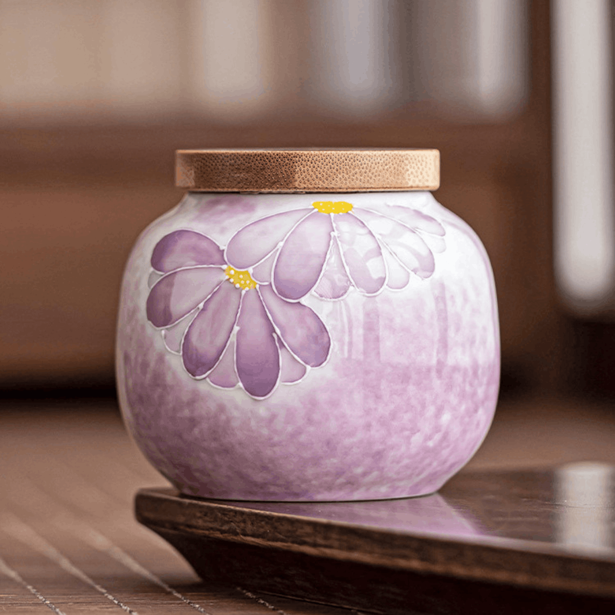 Amethyst Daisy – Airtight Tea Canister