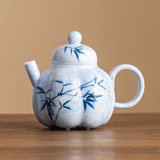 Ink Bamboo – Gourd Teapot