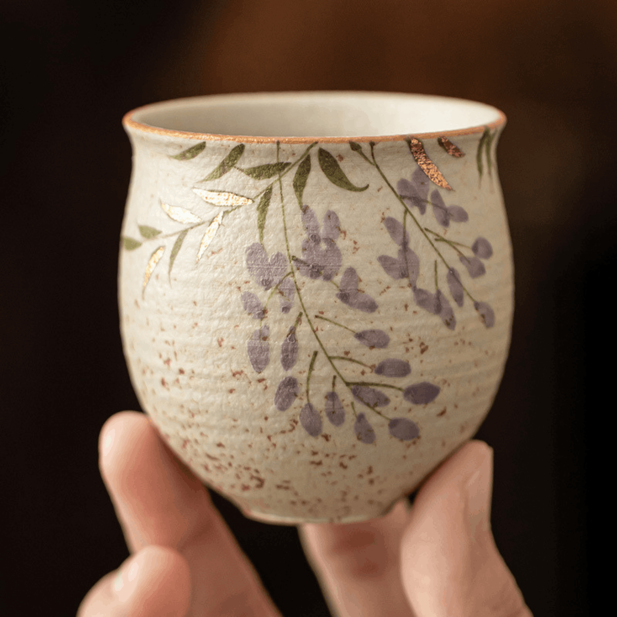 Wisteria Whisper – Crimson Harmony Cup