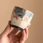 Golden Hydrangea – Hexagonal Ceramic Tea Cup