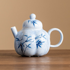 Ink Bamboo – Gourd Teapot