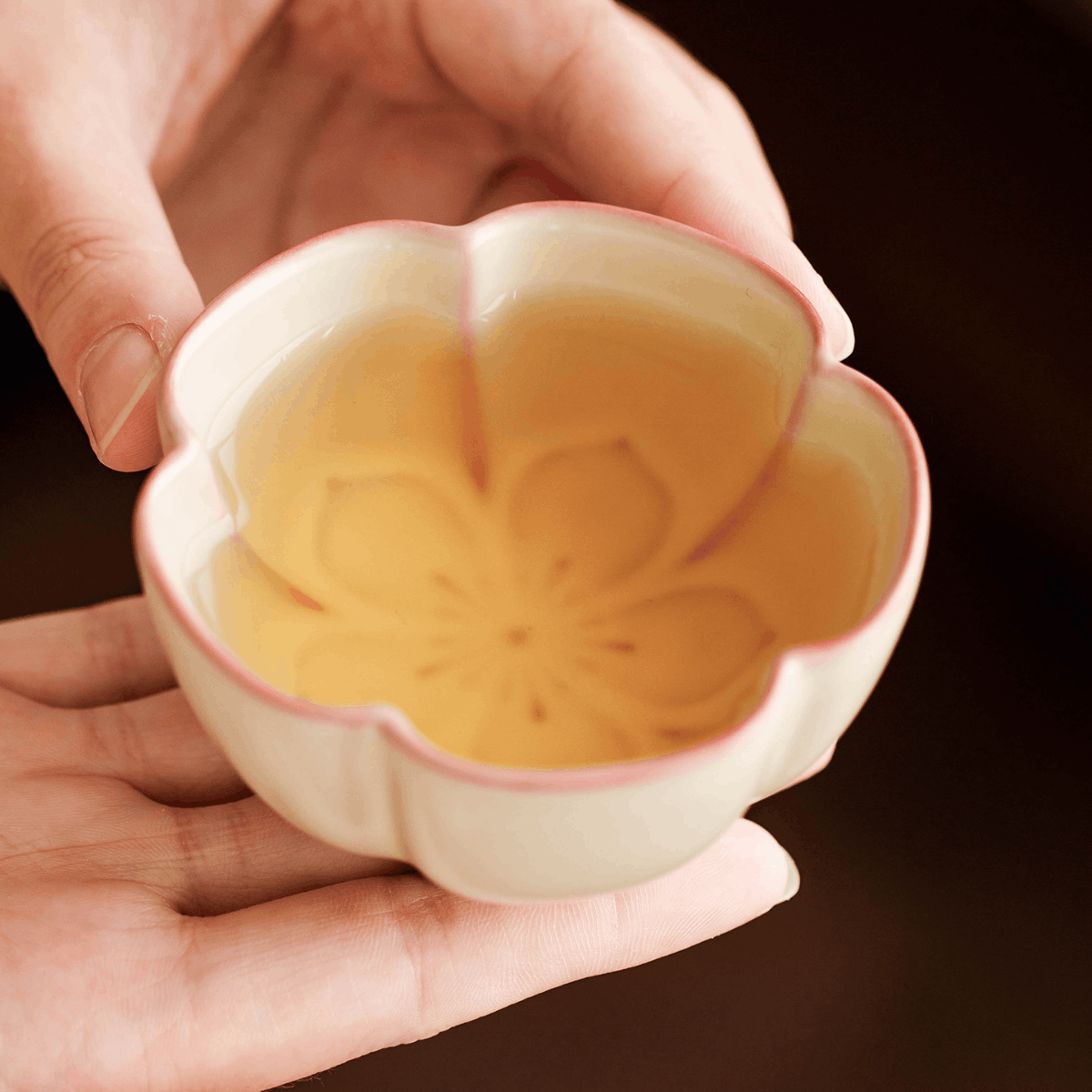 IvoryJade-Sakura Tea Cup