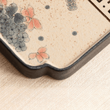 Golden Hydrangea — Square Ceramic Teapot Stand