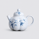 Ink Bamboo – Gourd Teapot