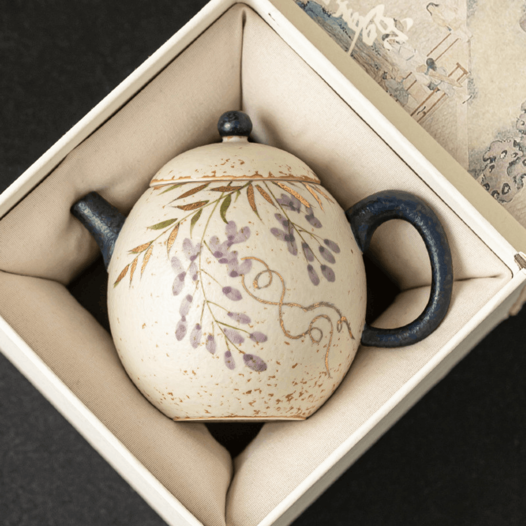 Wisteria Whisper – Dragon Egg Teapot