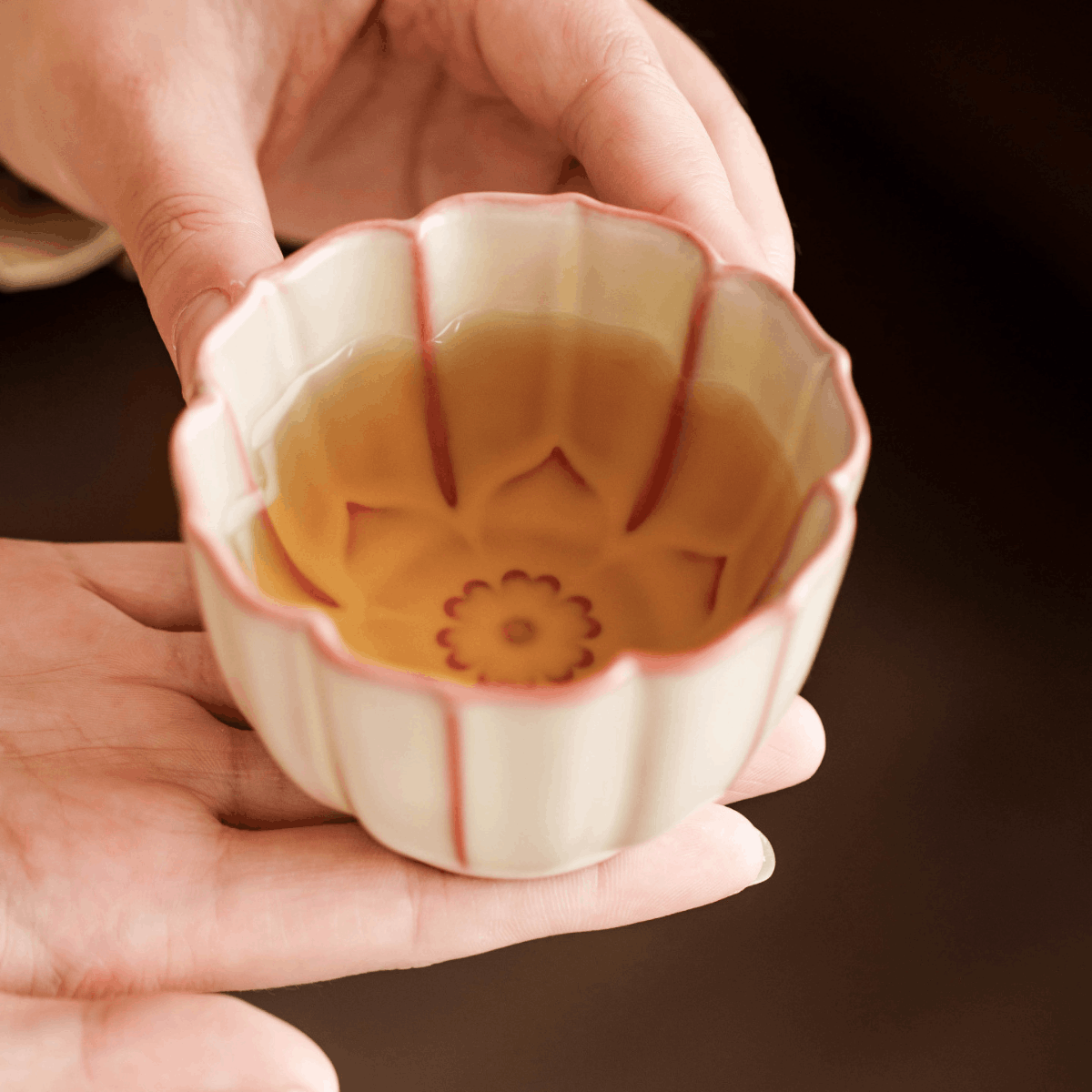 IvoryJade-Lotus Tea Bowl Cup