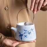 Ink Bamboo – Brass Handle Teapot