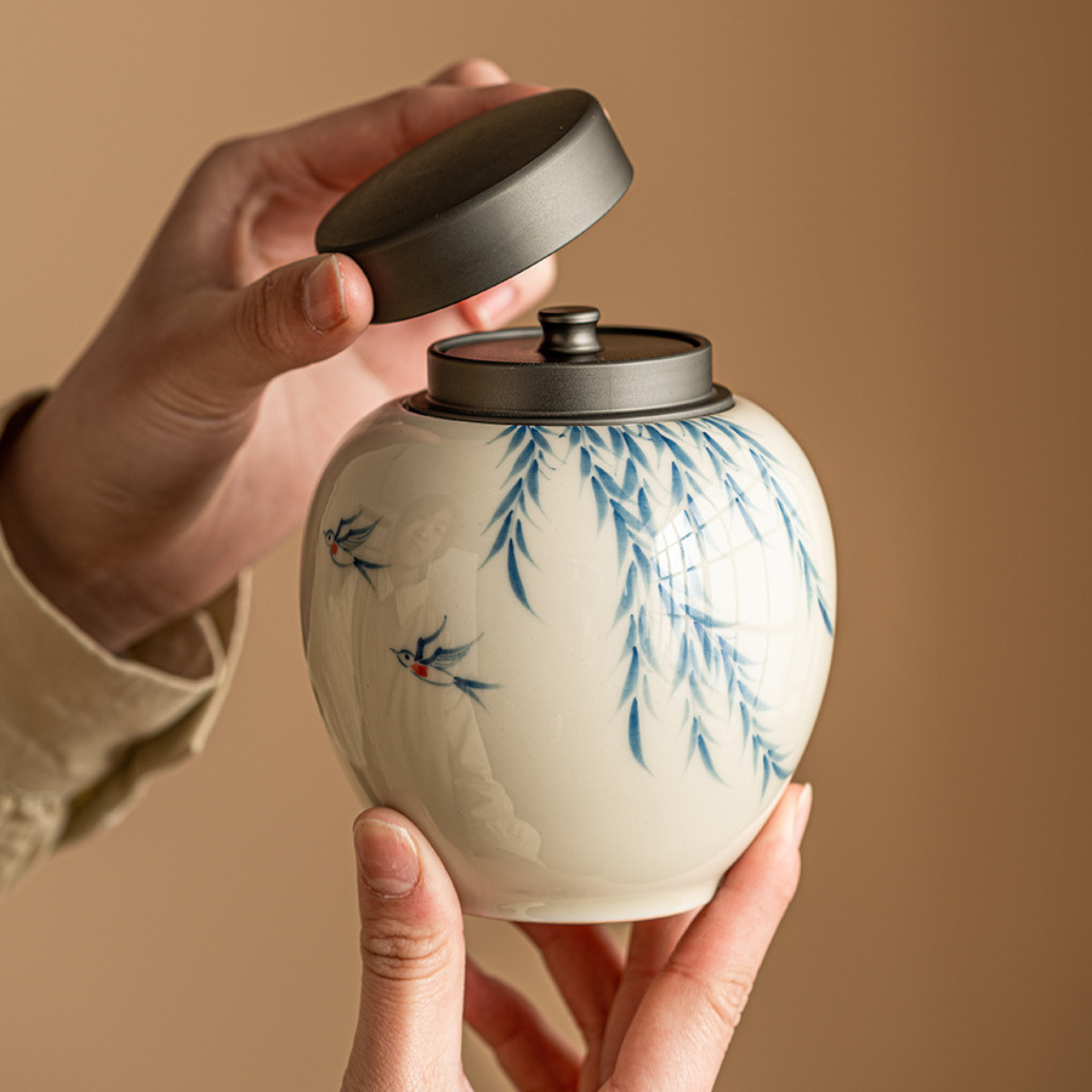 Whispering Willow – Tea Caddy