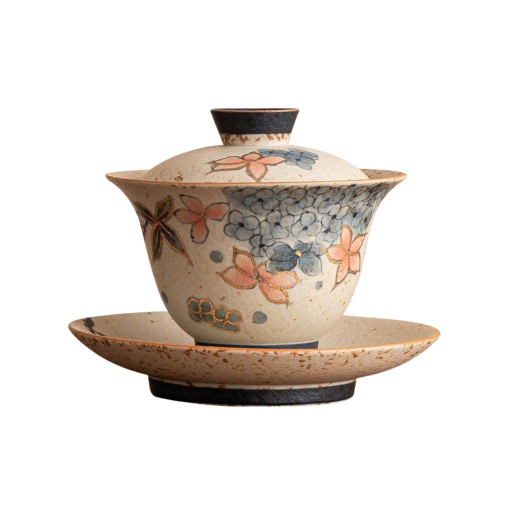 Golden Hydrangea – Three-Piece Gaiwan