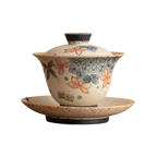 Golden Hydrangea – Three-Piece Gaiwan