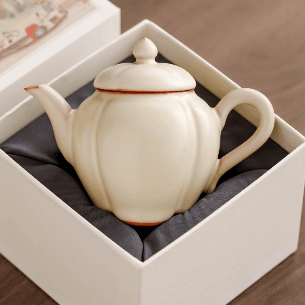 IvoryJade-Lotus Teapot