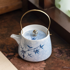 Ink Bamboo – Brass Handle Teapot