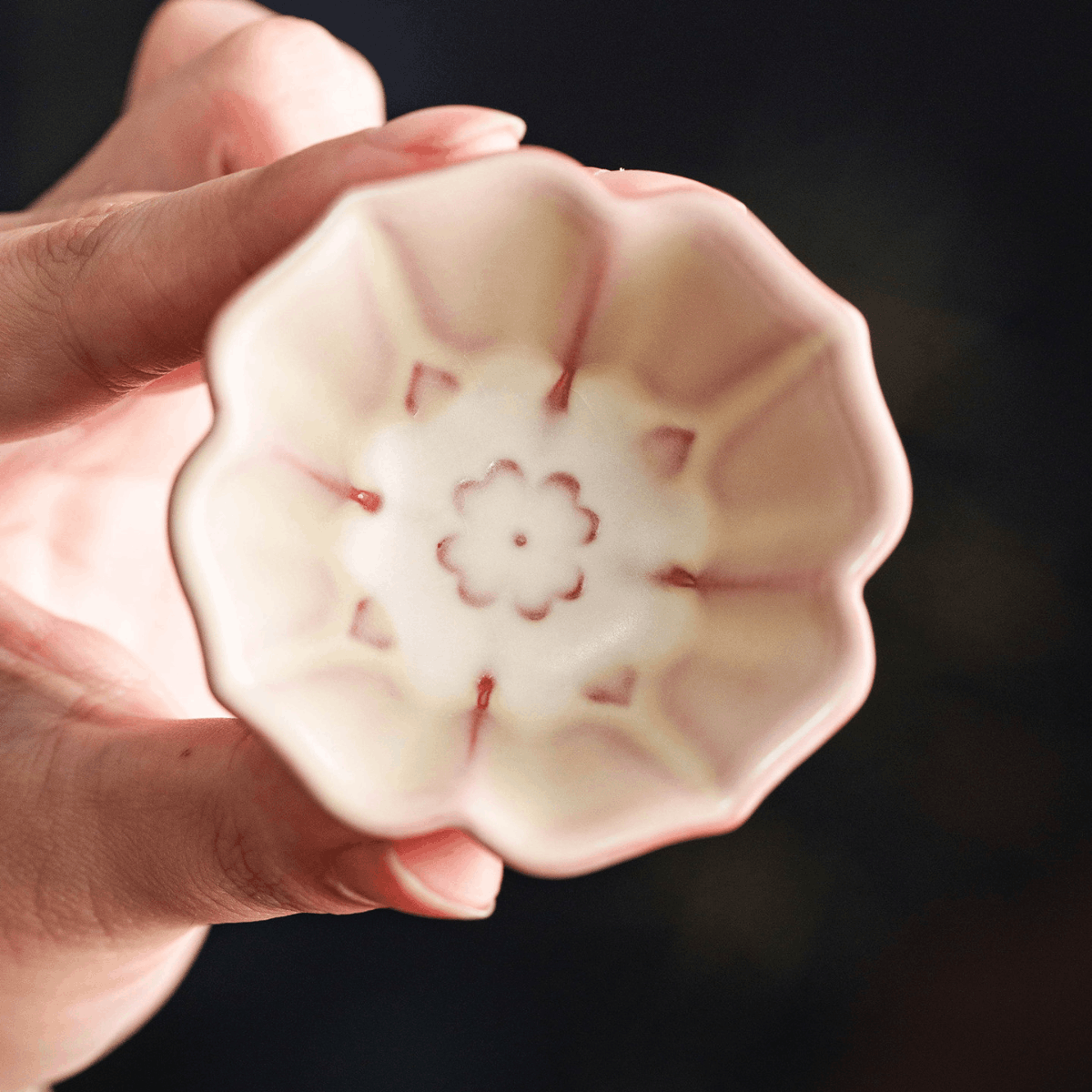 IvoryJade-Lotus Tea Cup