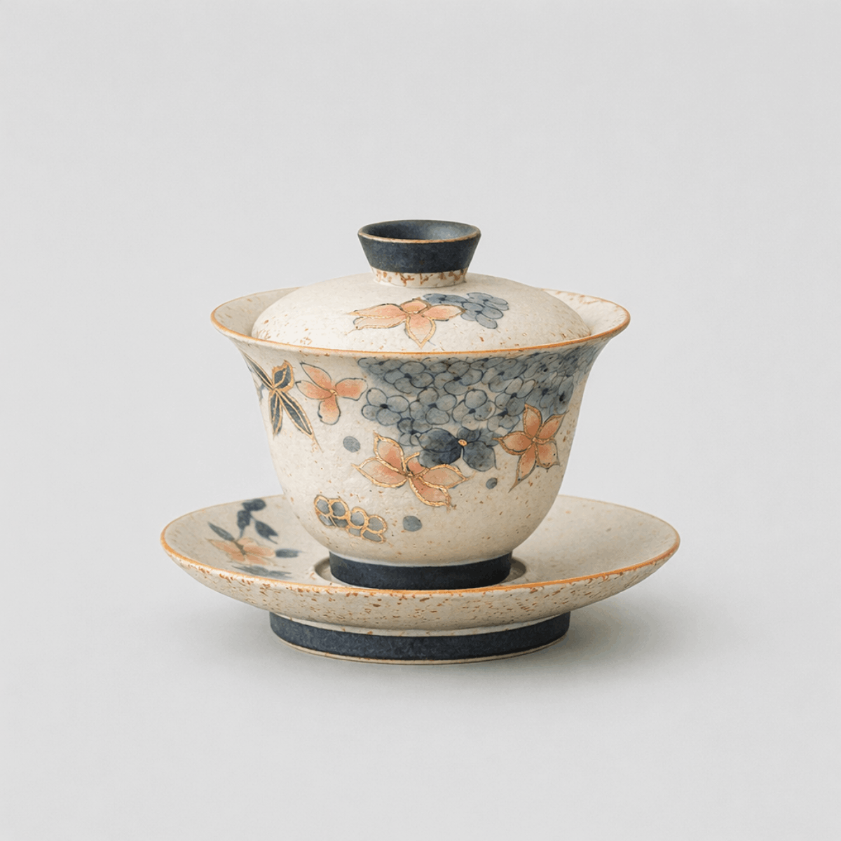 Golden Hydrangea – Three-Piece Gaiwan