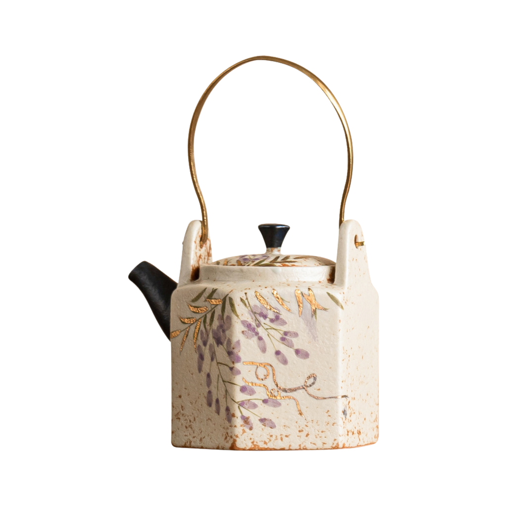 Wisteria Whisper – Hexa Handle Teapot