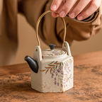 Wisteria Whisper – Hexa Handle Teapot