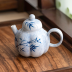 Ink Bamboo – Gourd Teapot