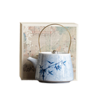 Ink Bamboo – Brass Handle Teapot