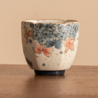 Golden Hydrangea – Hexagonal Ceramic Tea Cup