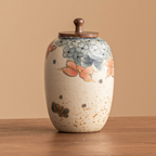 Golden Hydrangea – Ceramic Tea Caddy