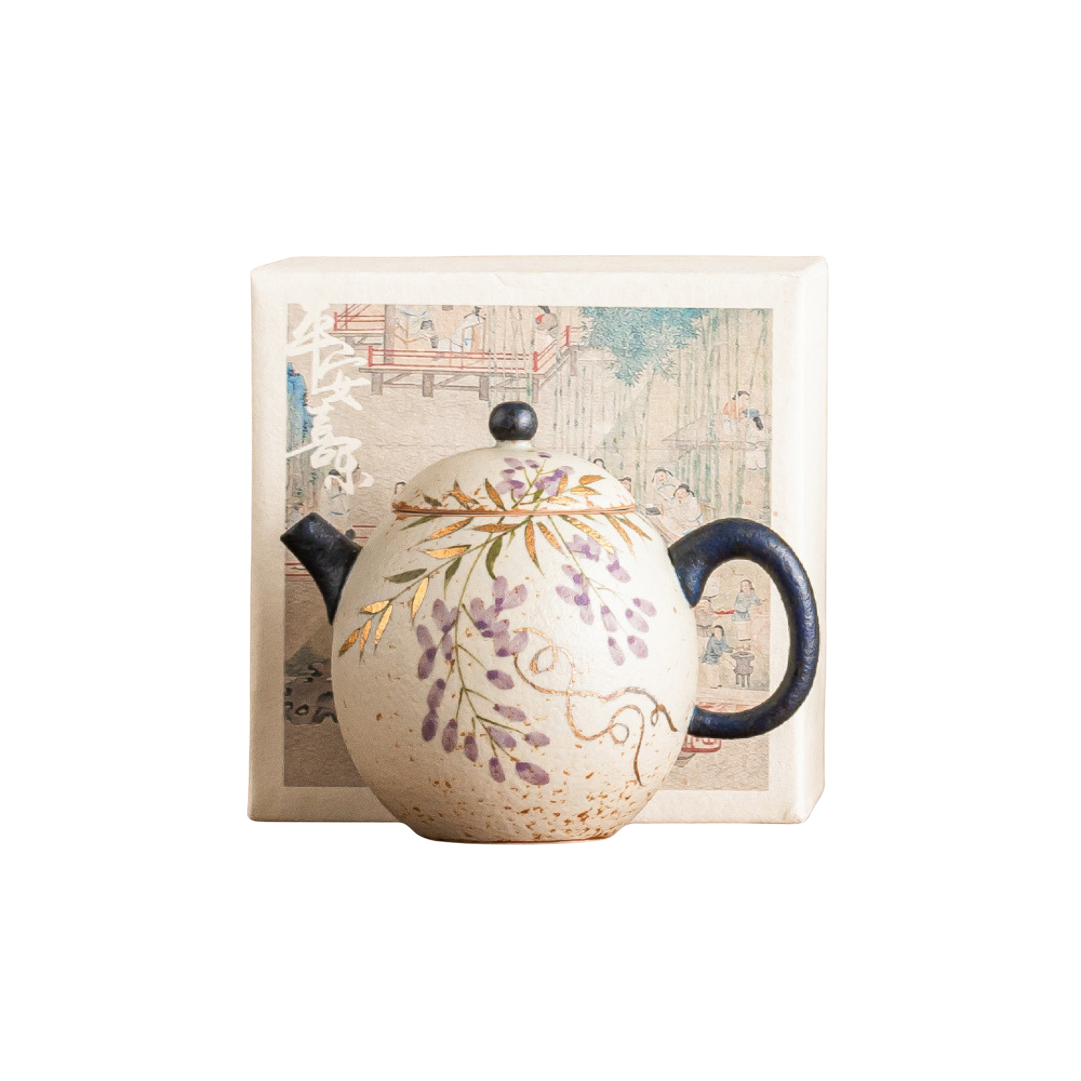 Wisteria Whisper – Dragon Egg Teapot
