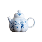 Ink Bamboo – Gourd Teapot