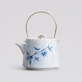 Ink Bamboo – Brass Handle Teapot