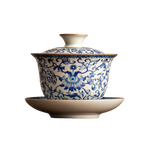 Blue and White Lotus – Porcelain Gaiwan