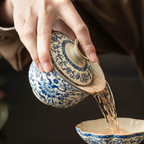 Blue and White Lotus – Porcelain Gaiwan