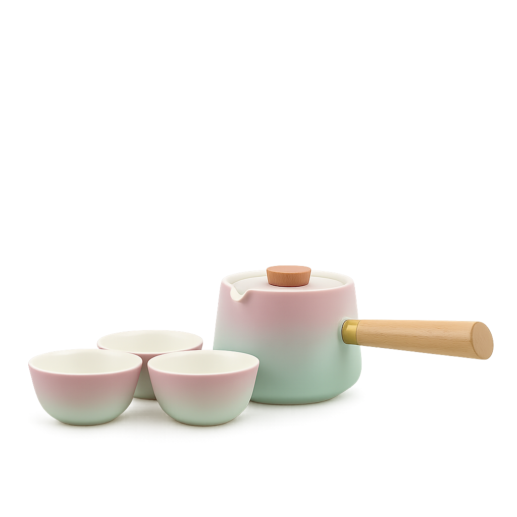 Ceramic Rotating Tea Set