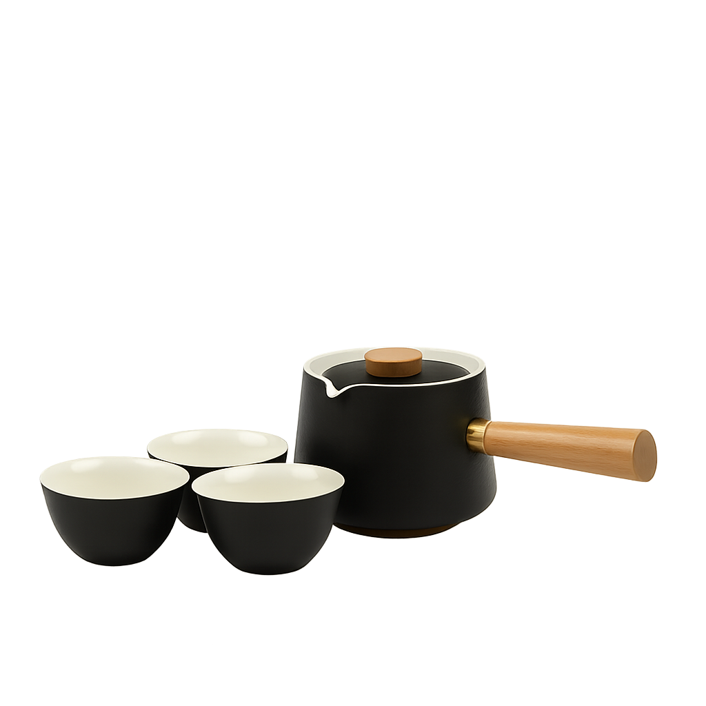 Ceramic Rotating Tea Set
