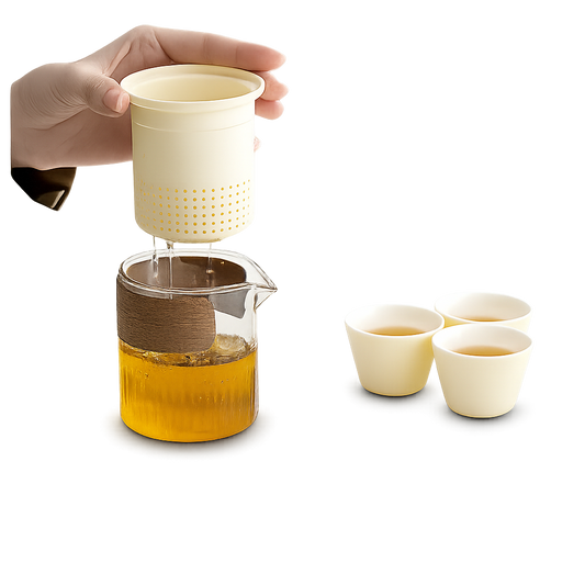 Brewnest – Portable Glass Travel Tea Set