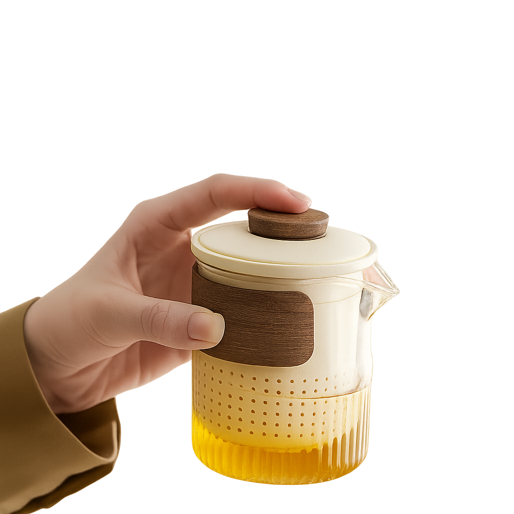 Brewnest – Portable Glass Travel Tea Set