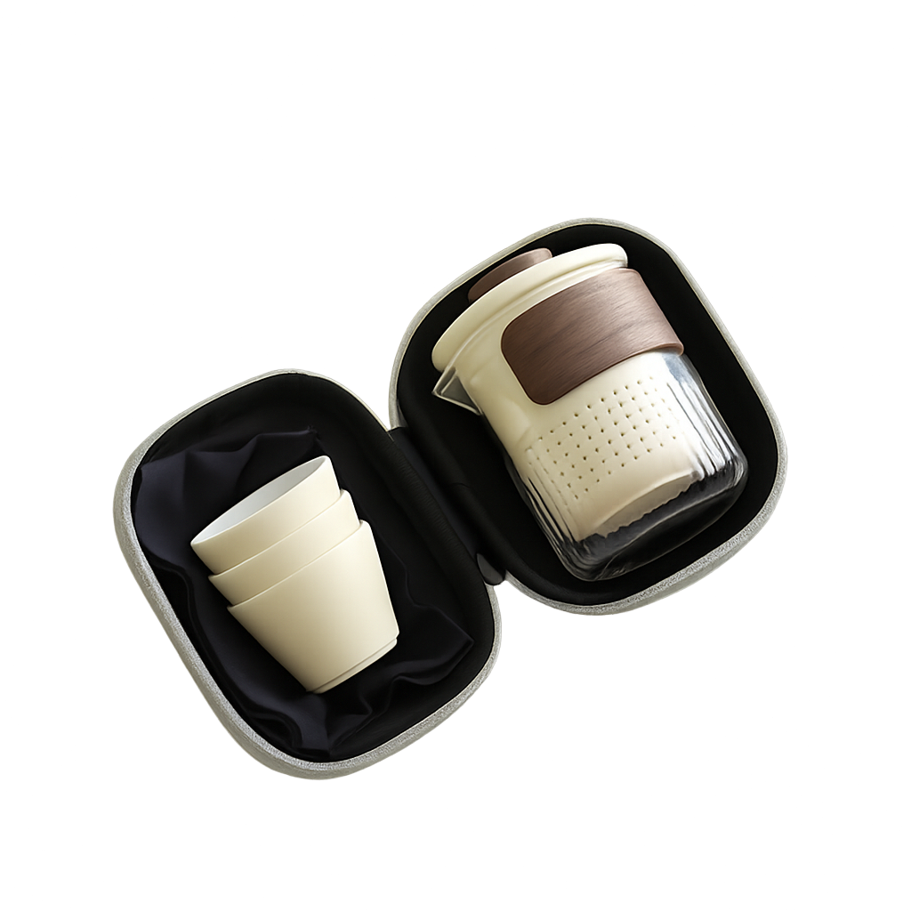 Brewnest – Portable Glass Travel Tea Set