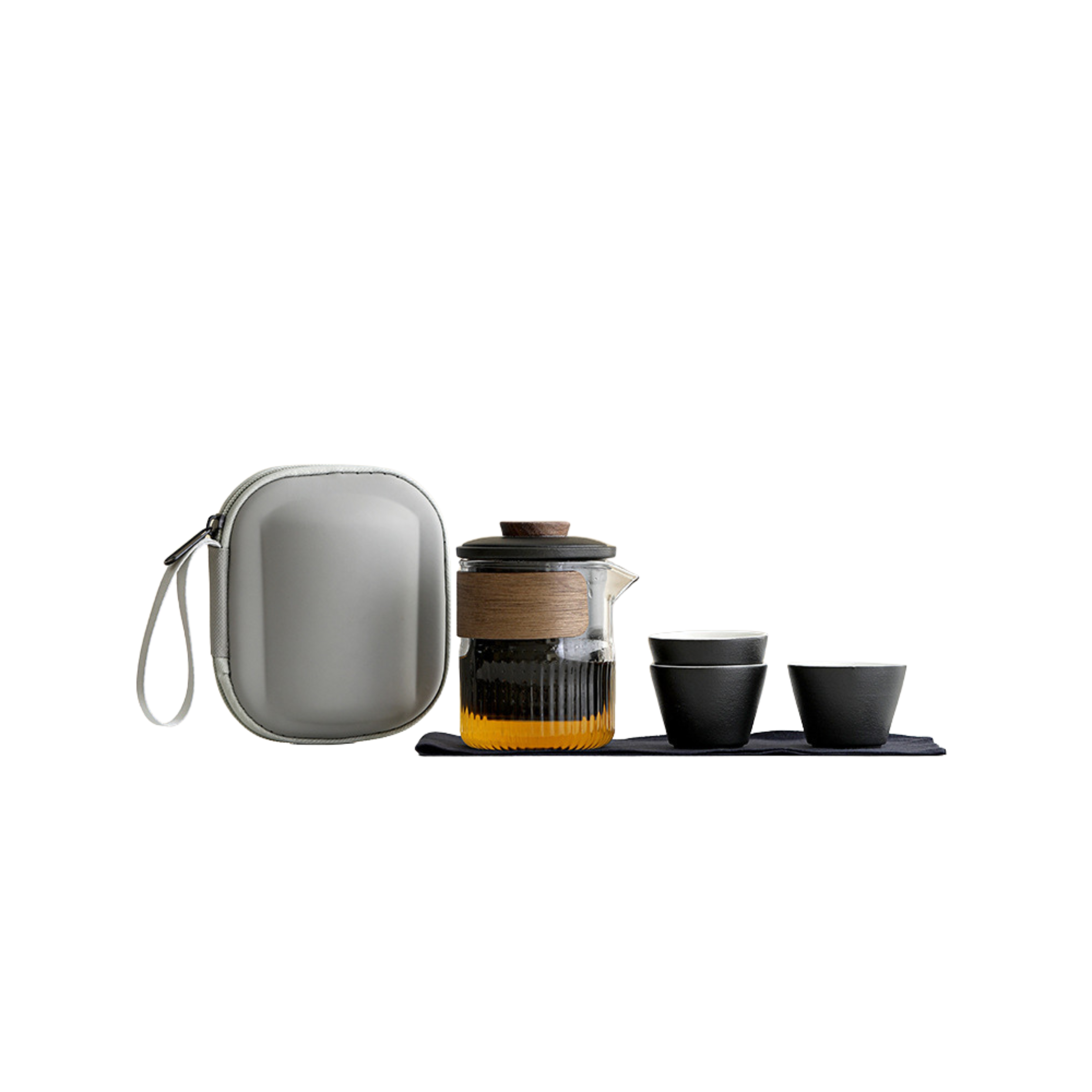 Brewnest – Portable Glass Travel Tea Set
