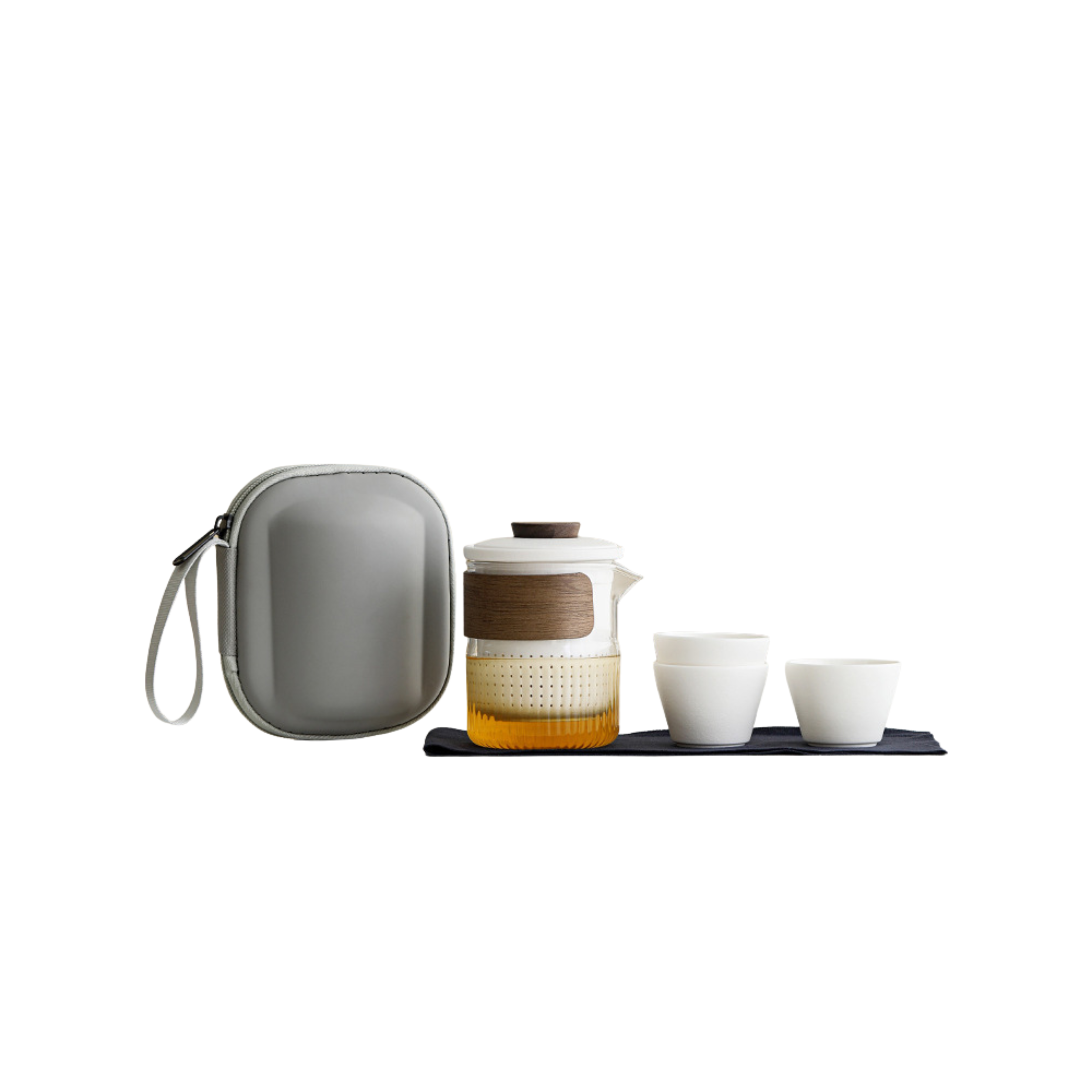 Brewnest – Portable Glass Travel Tea Set