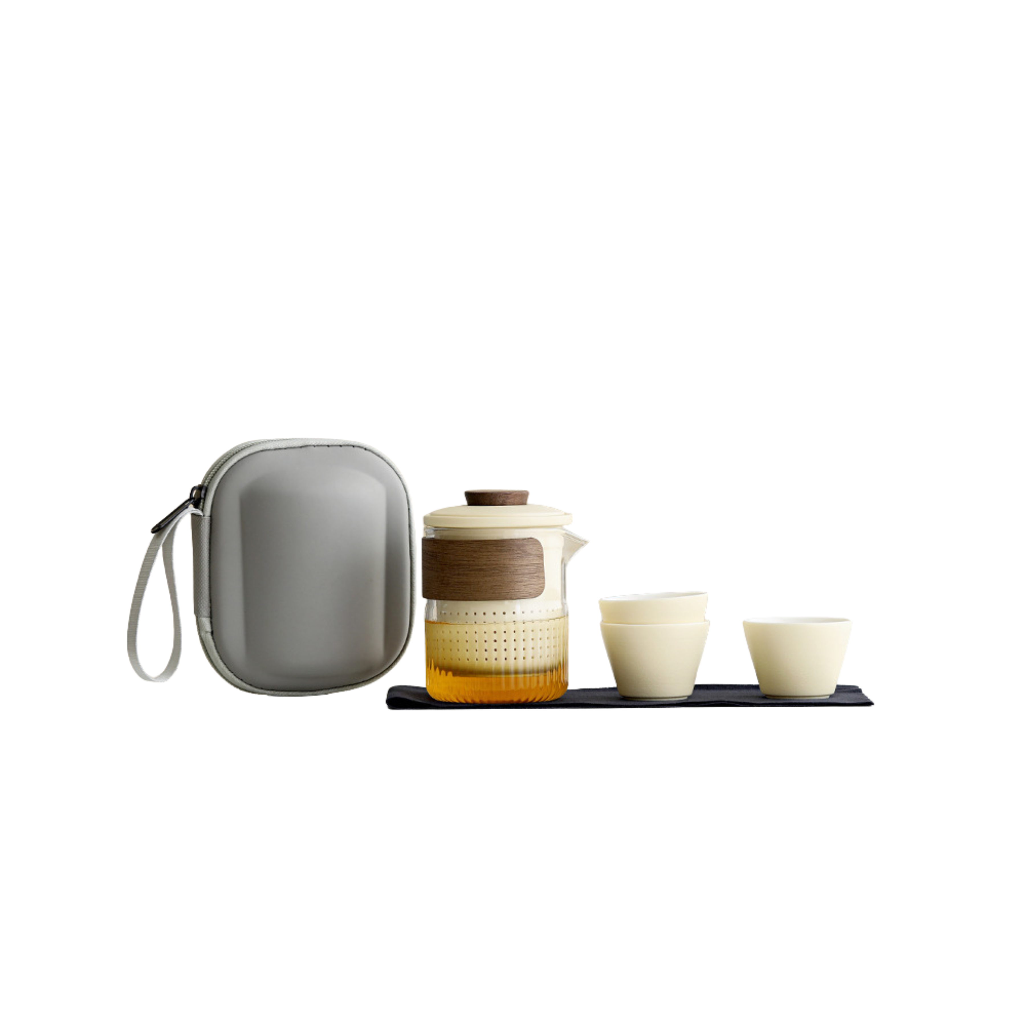 Brewnest – Portable Glass Travel Tea Set